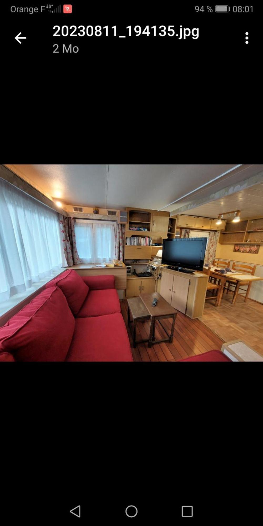 Charmant Mobil Home Style Chalet 贝斯和圣阿纳斯泰斯 外观 照片