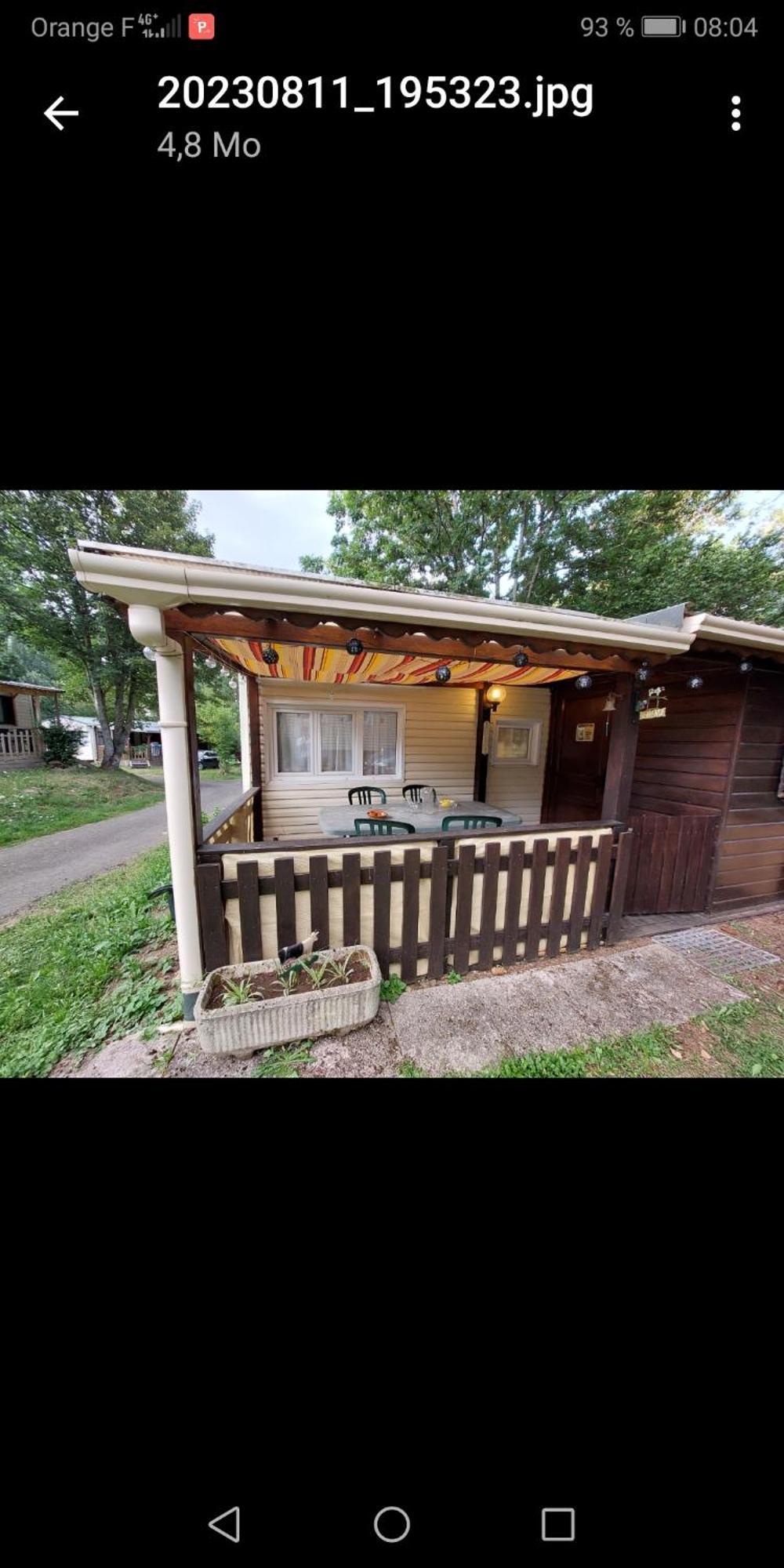 Charmant Mobil Home Style Chalet 贝斯和圣阿纳斯泰斯 外观 照片